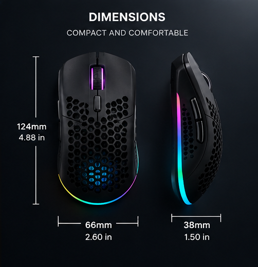 RGB Wireless Gaming Mouse | Rechargeable
