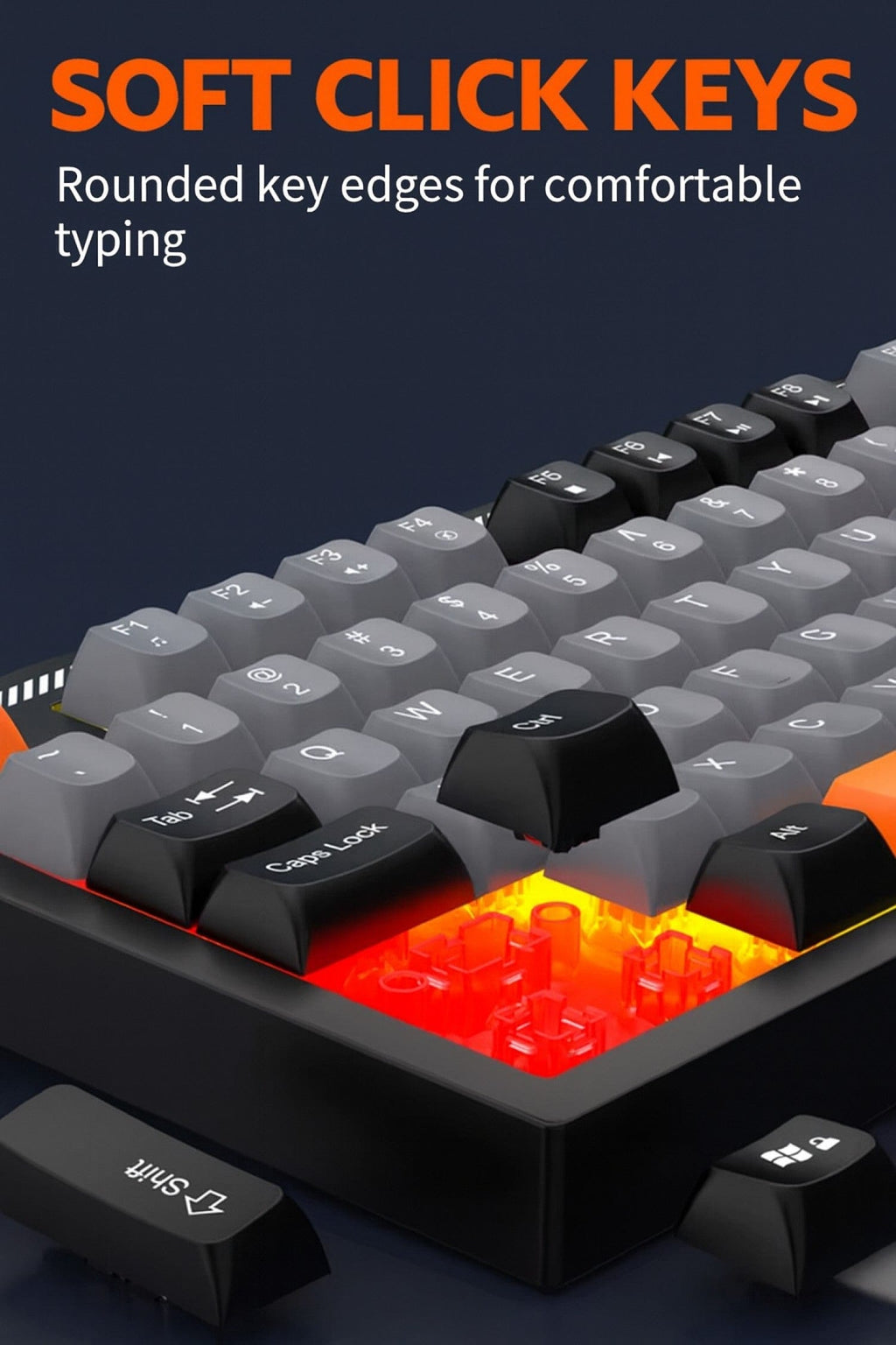 RGB Mechanical Gaming Keyboard & Mouse Bundle | 98-Key Wired Combo