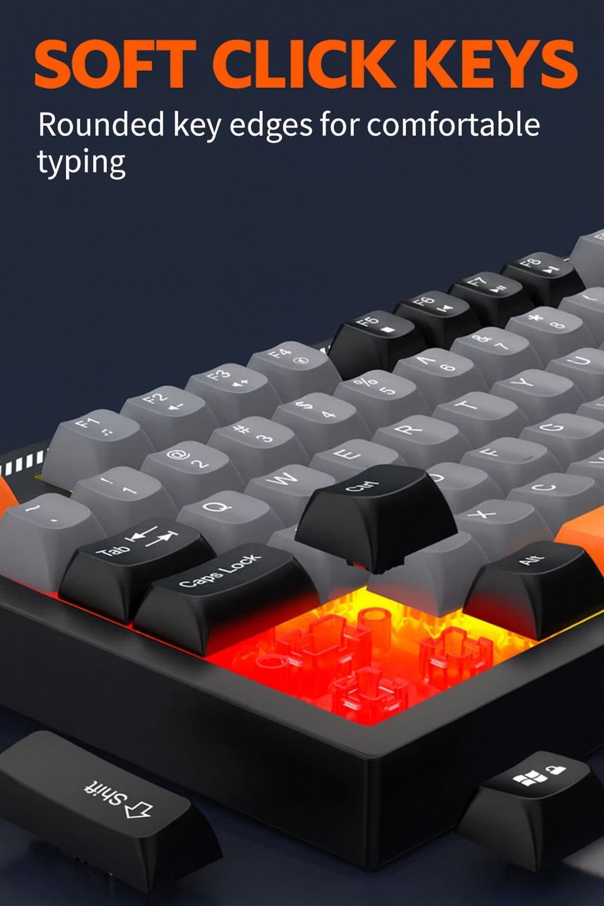 RGB Mechanical Gaming Keyboard & Mouse Bundle | 98-Key Wired Combo