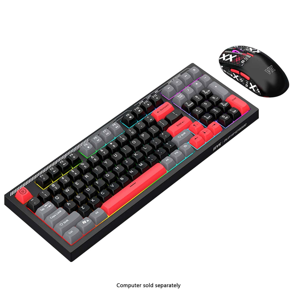 RGB Mechanical Gaming Keyboard & Mouse Bundle | 98-Key Wired Combo