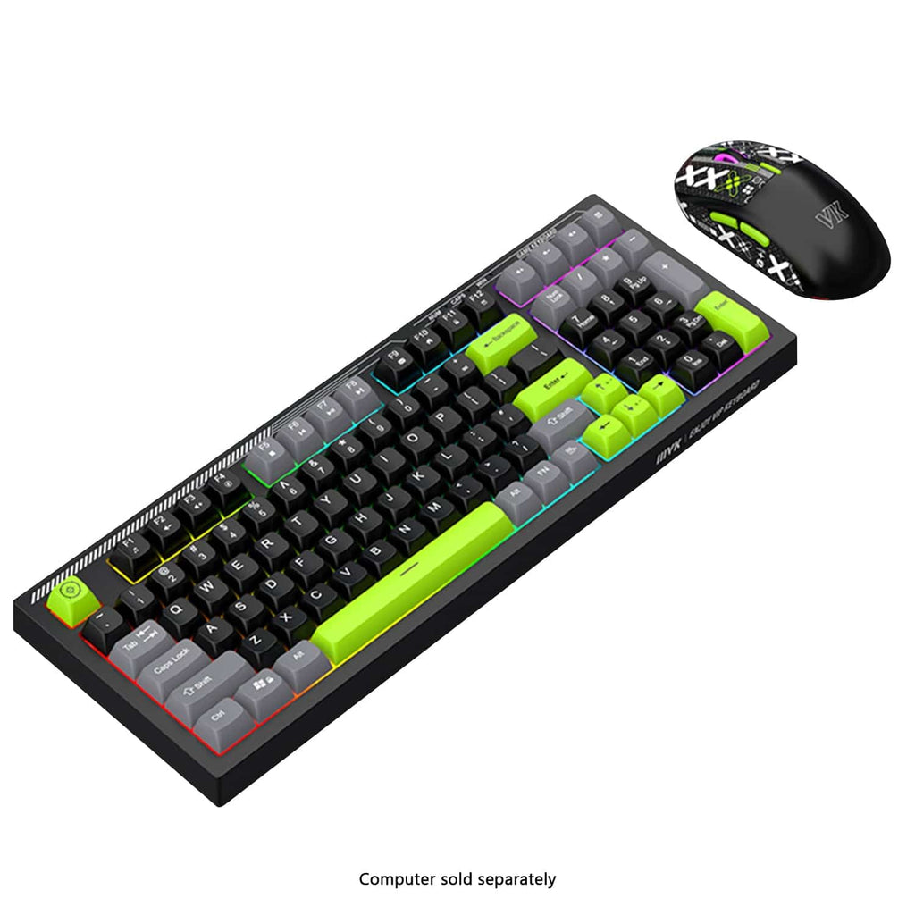 RGB Mechanical Gaming Keyboard & Mouse Bundle | 98-Key Wired Combo