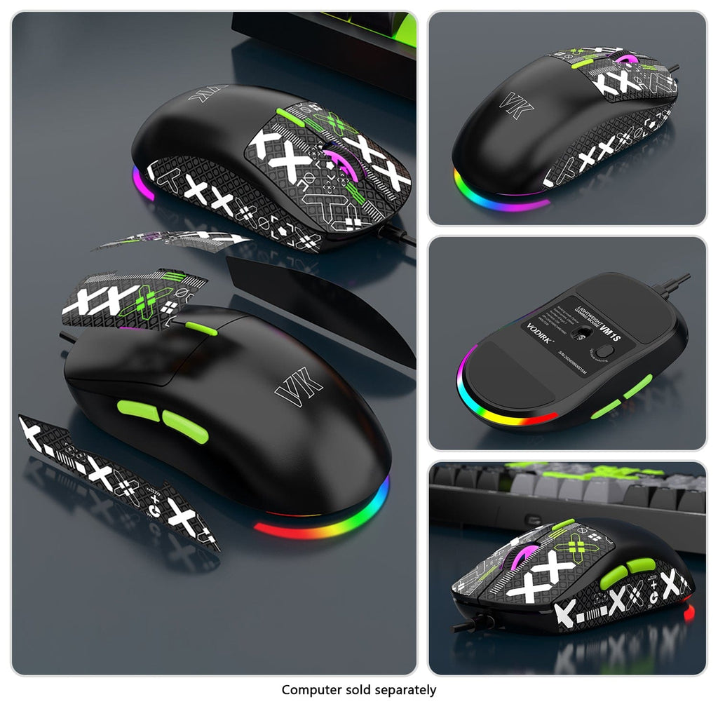 RGB Mechanical Gaming Keyboard & Mouse Bundle | 98-Key Wired Combo
