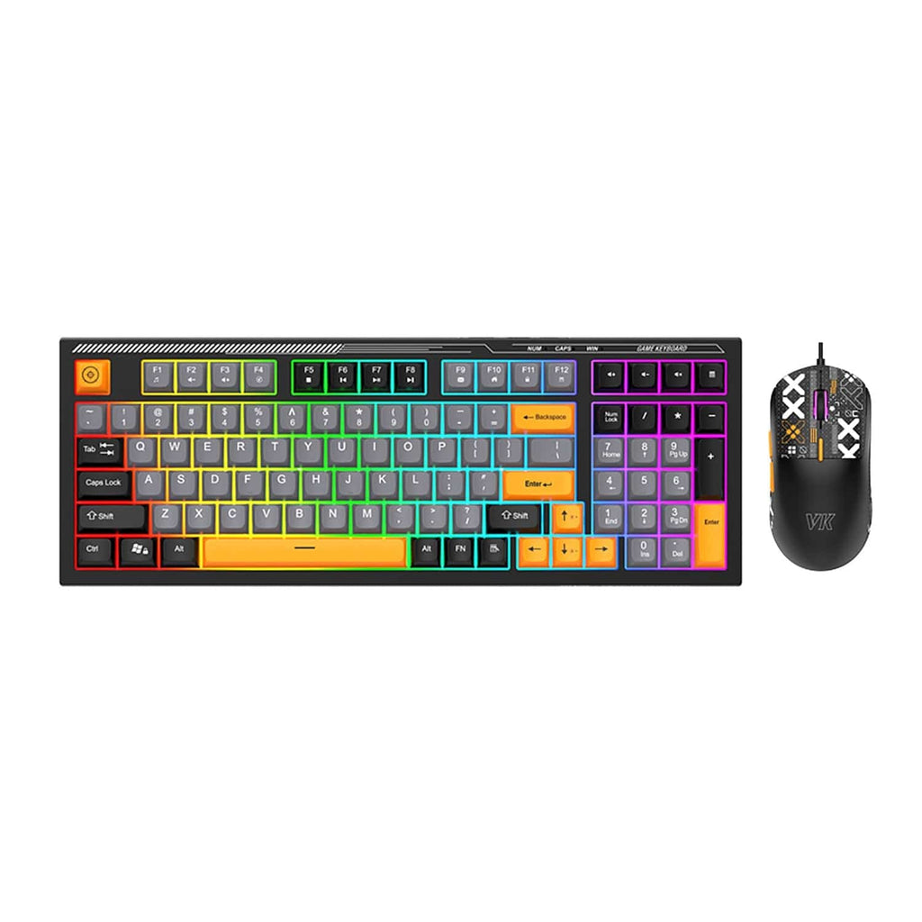 RGB Mechanical Gaming Keyboard & Mouse Bundle | 98-Key Wired Combo