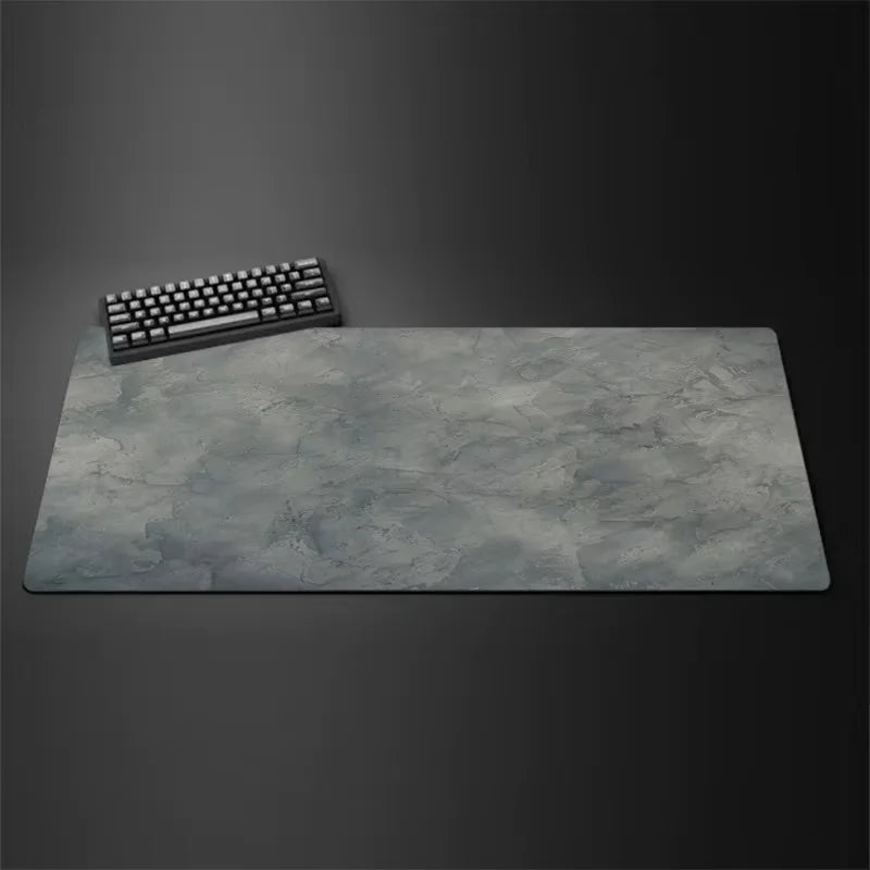 Gray Marble Extended Gaming Mouse Pad