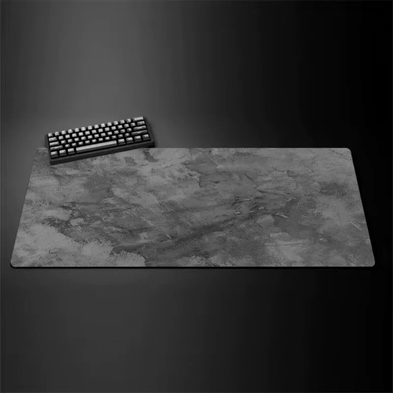 Gray Marble Extended Gaming Mouse Pad