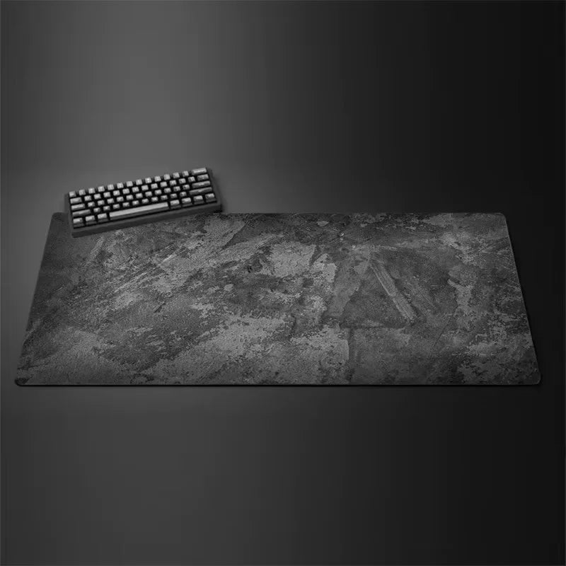Gray Marble Extended Gaming Mouse Pad