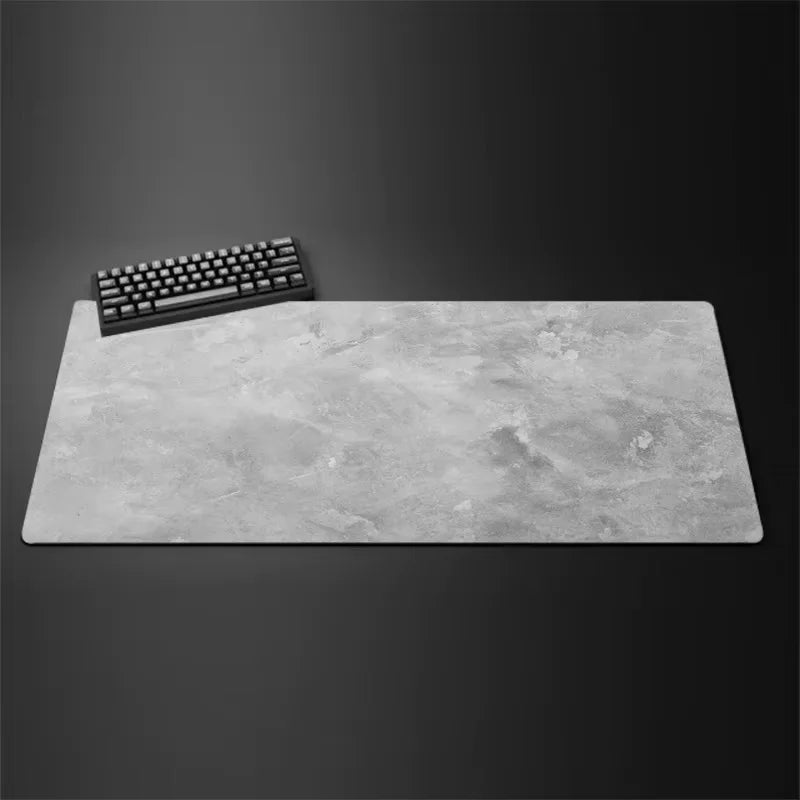 Gray Marble Extended Gaming Mouse Pad