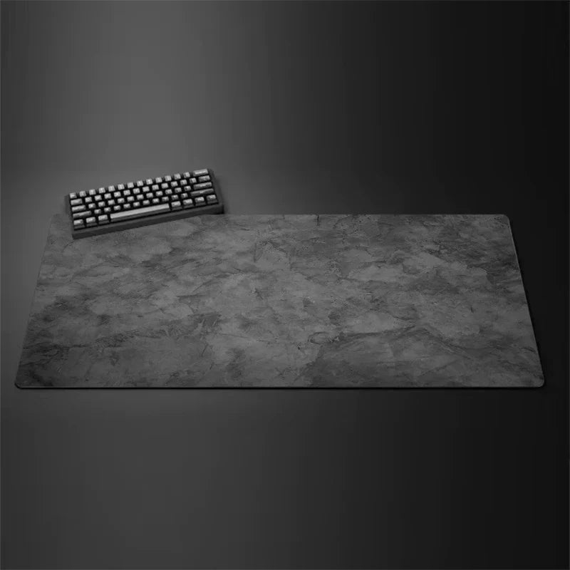 Gray Marble Extended Gaming Mouse Pad