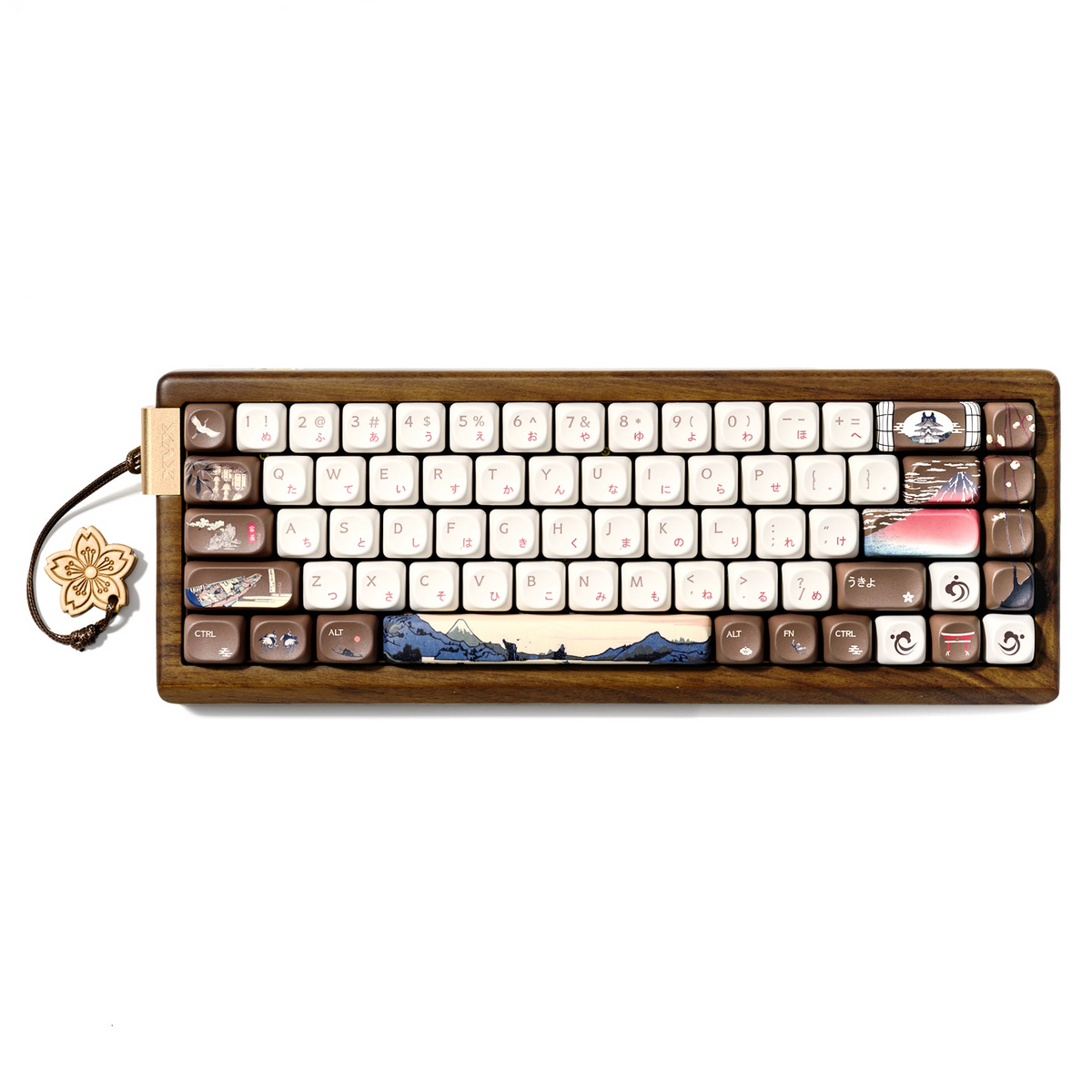XVX MU68 – Sakura Walnut Wireless Mechanical Keyboard